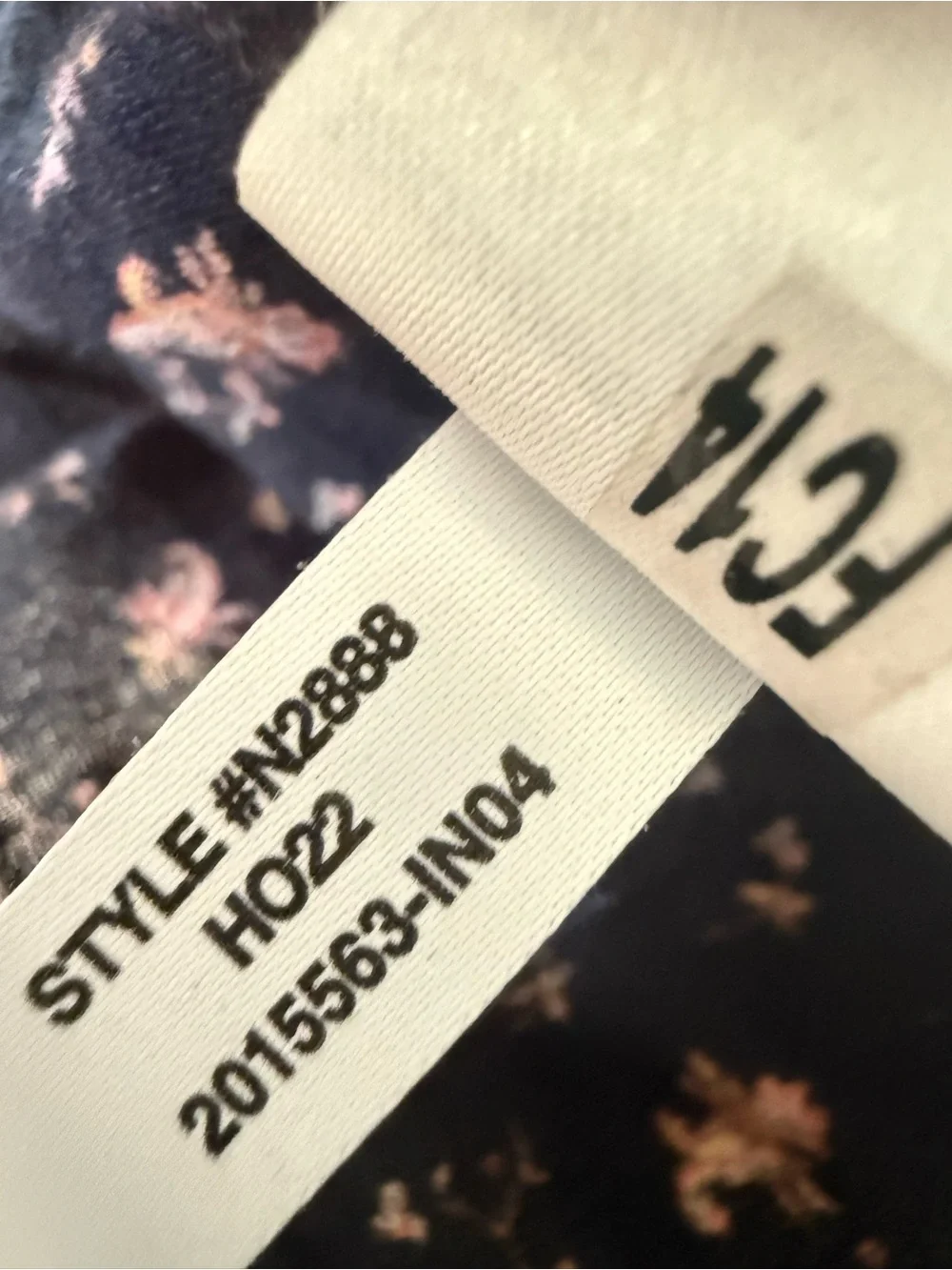 Madewell black Floral Smocked Square-Neck Top size 6